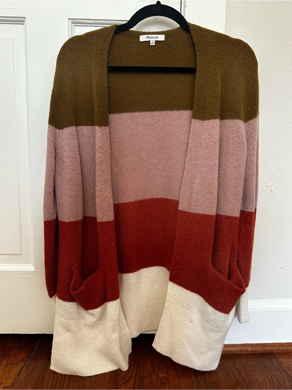 Madewell Colorblock Cardigan Sweater - Small